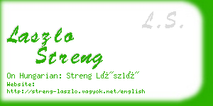 laszlo streng business card